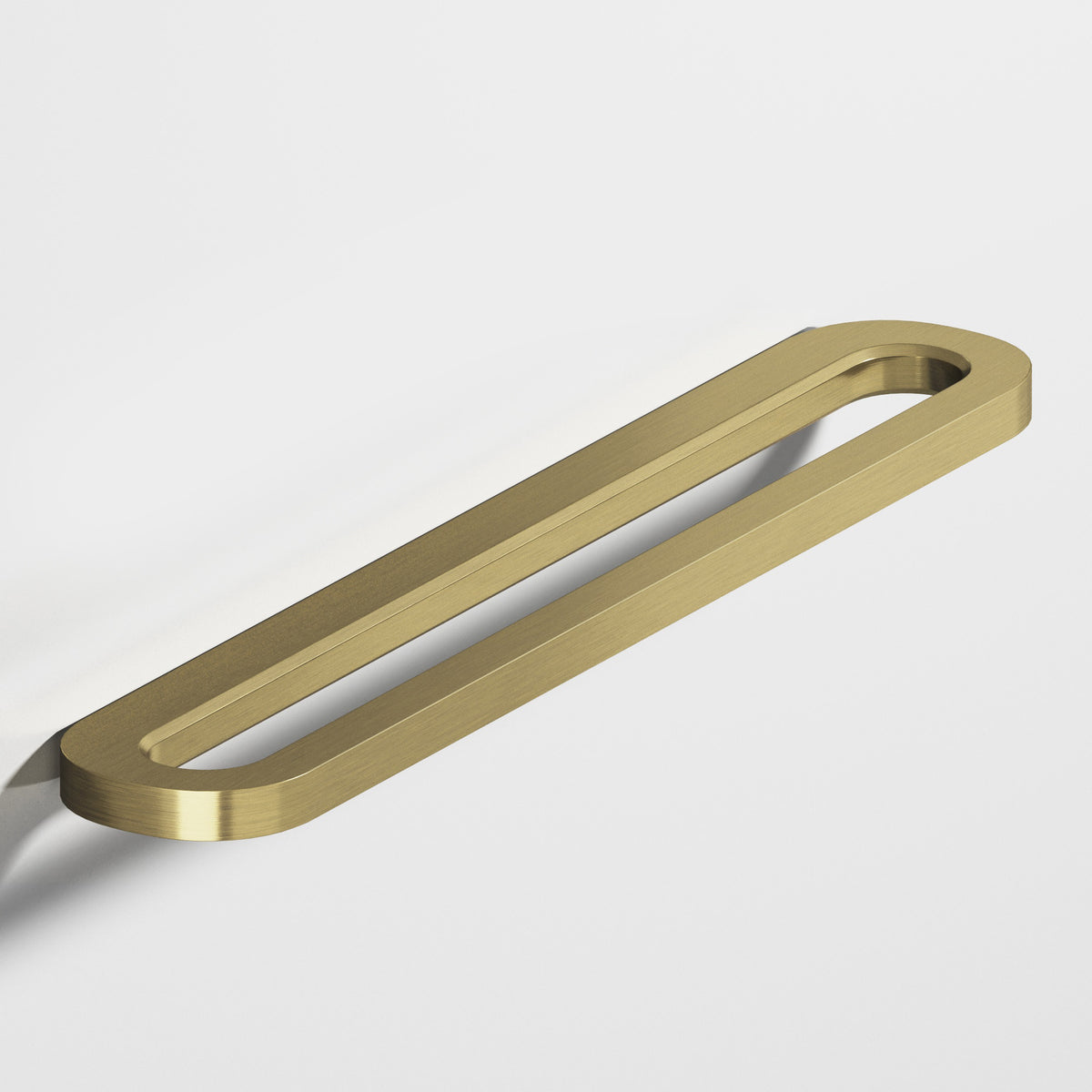 Colonial Bronze 892 Fully Rounded Racetrack Pull, 2 in Projection - Antique Brass