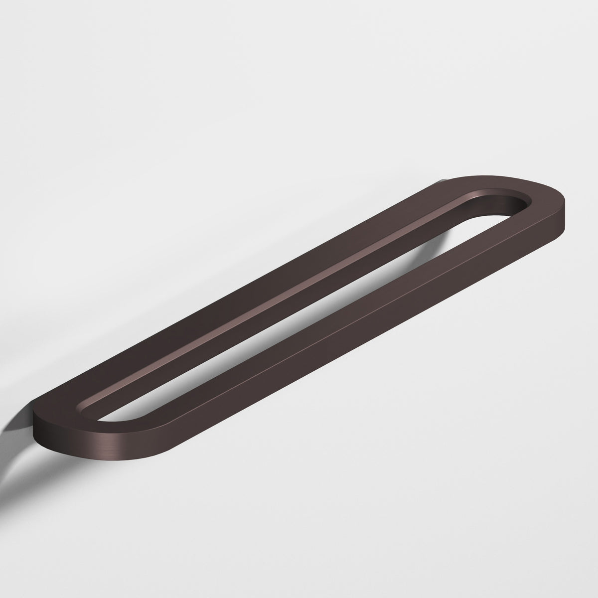 Colonial Bronze 890 Fully Rounded Racetrack Knob and Pull, 1-1/2 in Projection - Matte Dark Statuary Bronze
