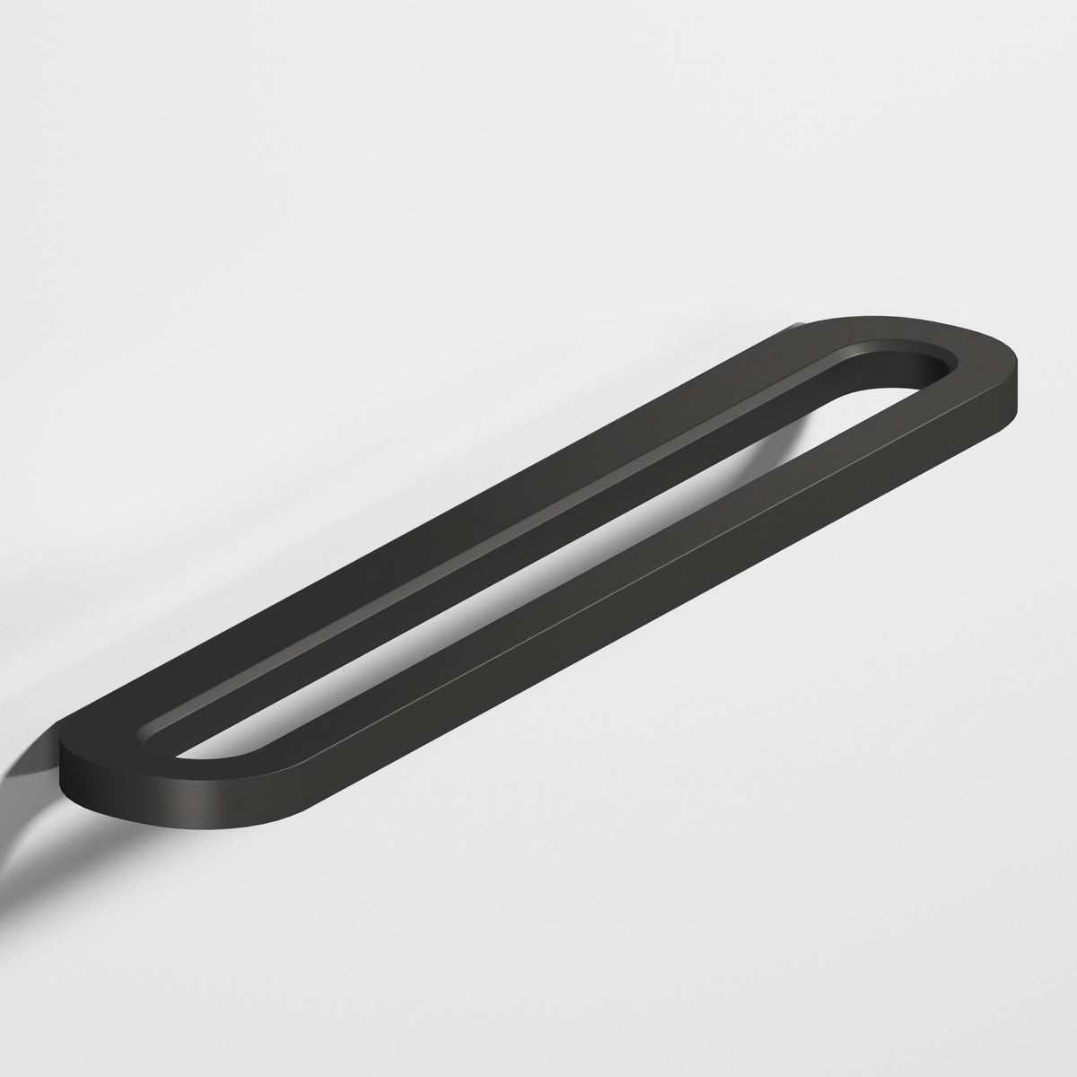 Colonial Bronze 891 Fully Rounded Racetrack Pull, 1-3/4 in Projection - Matte Satin Black