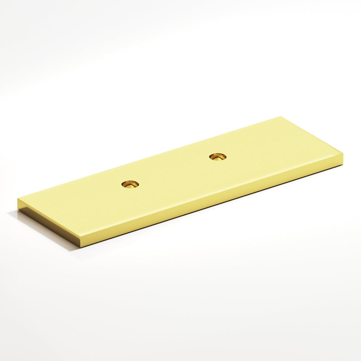 Colonial Bronze 9420 Offset Rectangular Backplate, 1 in Wide, for 420, 457 and 458 Series - French Gold