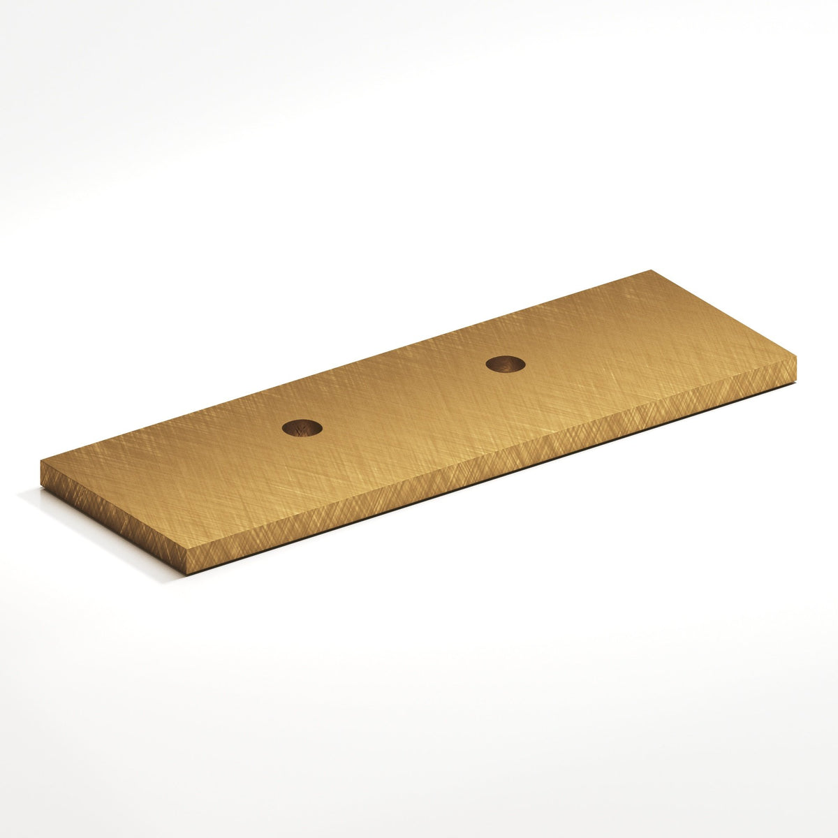 Colonial Bronze 9420 Offset Rectangular Backplate, 1 in Wide, for 420, 457 and 458 Series - Weathered Brass