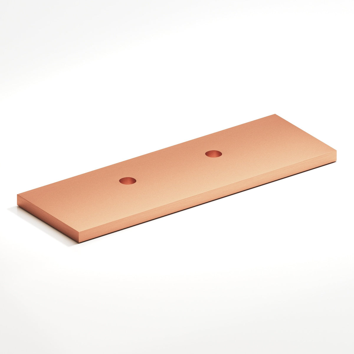 Colonial Bronze 9420 Offset Rectangular Backplate, 1 in Wide, for 420, 457 and 458 Series - Matte Satin Copper