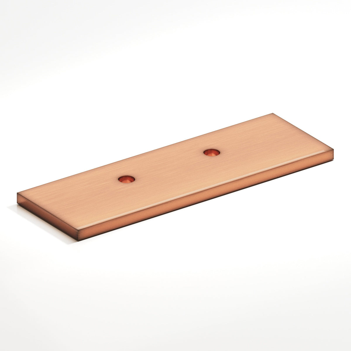 Colonial Bronze 9420 Offset Rectangular Backplate, 1 in Wide, for 420, 457 and 458 Series - Antique Copper