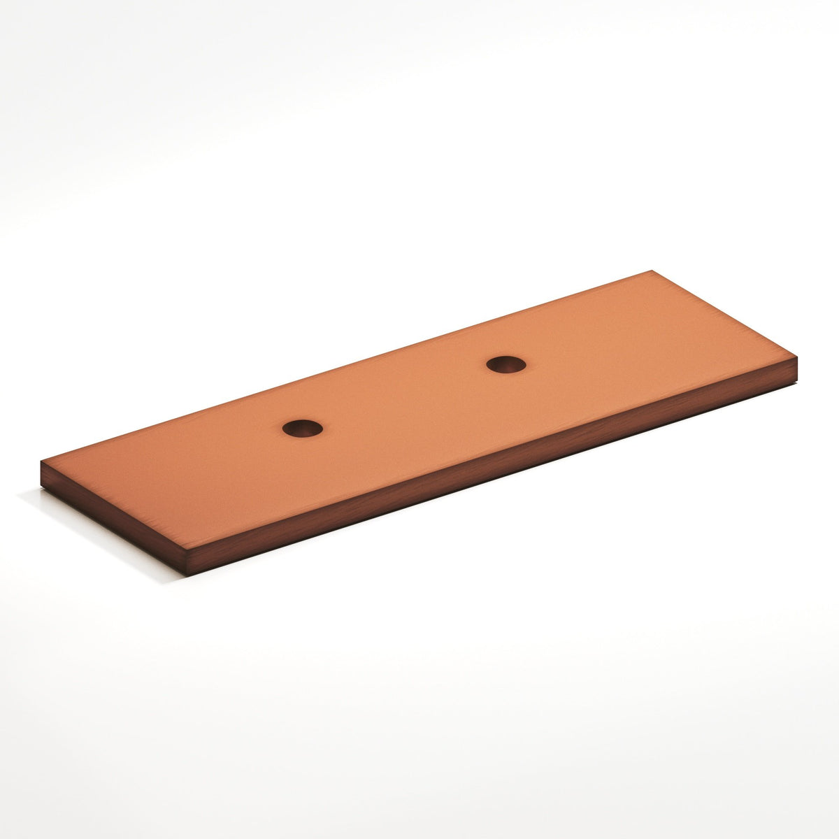 Colonial Bronze 9420 Offset Rectangular Backplate, 1 in Wide, for 420, 457 and 458 Series - Matte Antique Copper