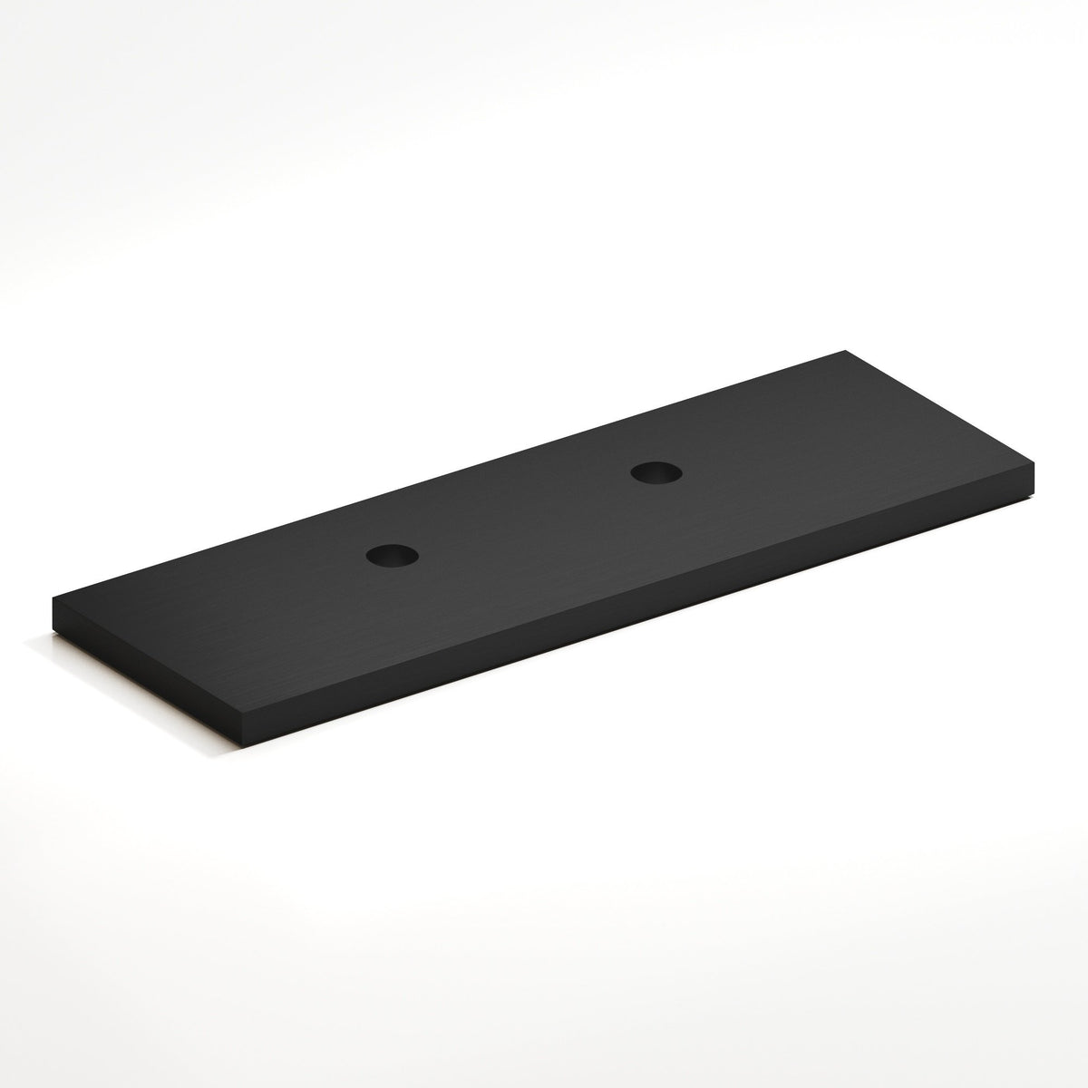 Colonial Bronze 9420 Offset Rectangular Backplate, 1 in Wide, for 420, 457 and 458 Series - Matte Satin Black