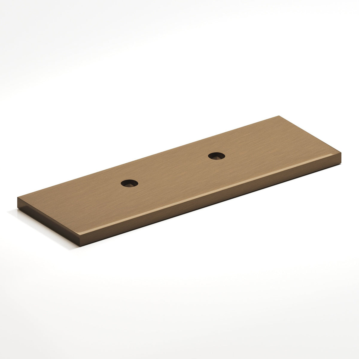 Colonial Bronze 9420 Offset Rectangular Backplate, 1 in Wide, for 420, 457 and 458 Series - Light Statuary Bronze