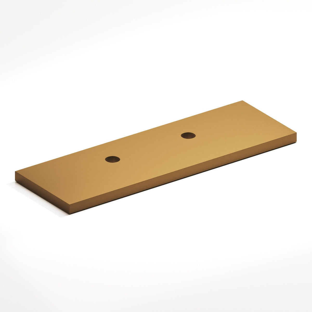 Colonial Bronze 9420 Offset Rectangular Backplate, 1 in Wide, for 420, 457 and 458 Series - Matte Light Statuary Bronze
