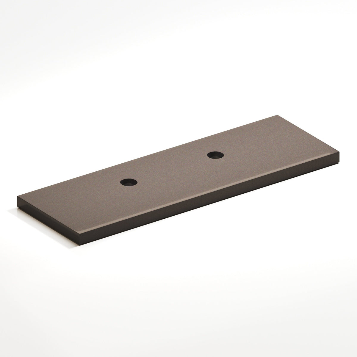 Colonial Bronze 9420 Offset Rectangular Backplate, 1 in Wide, for 420, 457 and 458 Series - Dark Statuary Bronze