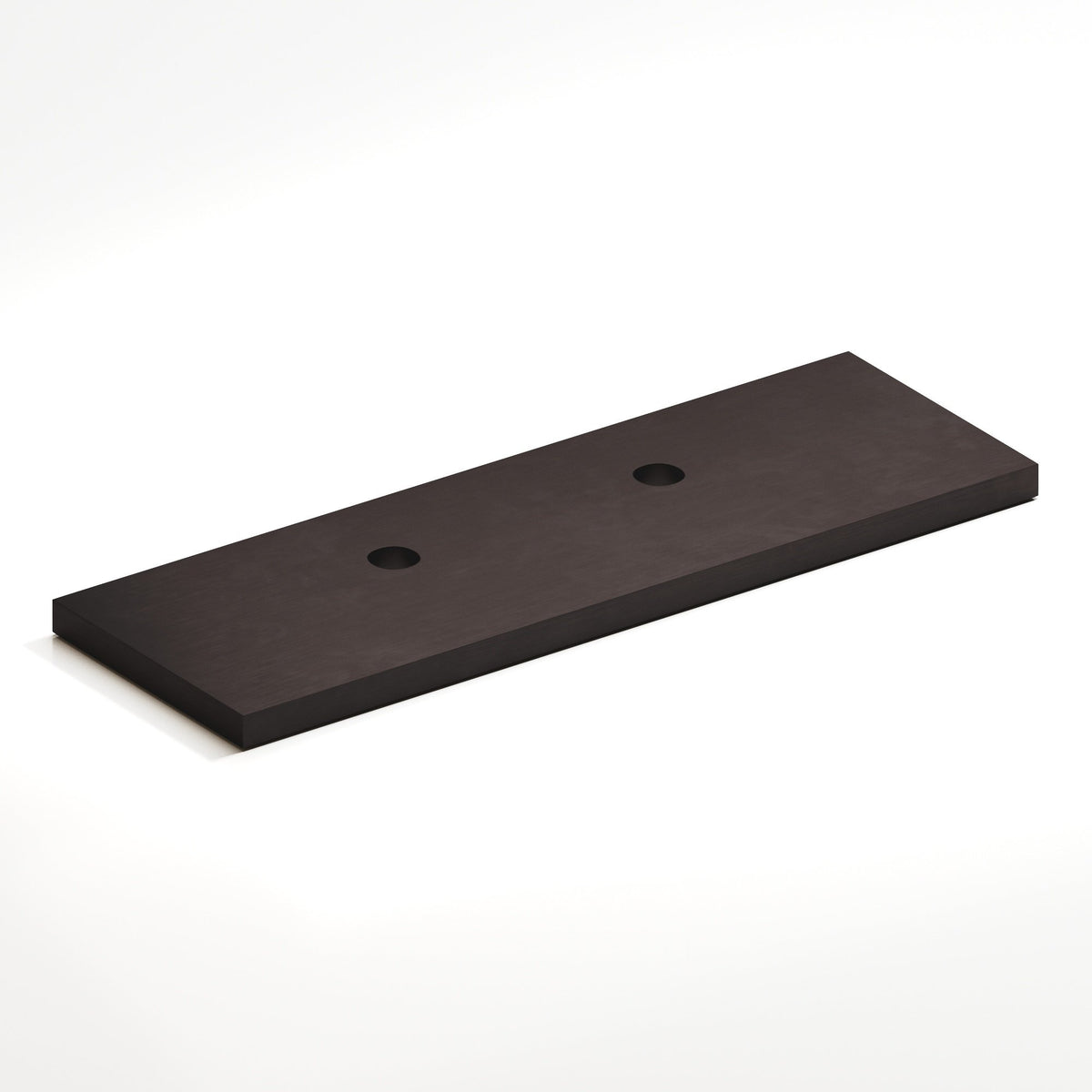 Colonial Bronze 9420 Offset Rectangular Backplate, 1 in Wide, for 420, 457 and 458 Series - Matte Dark Statuary Bronze