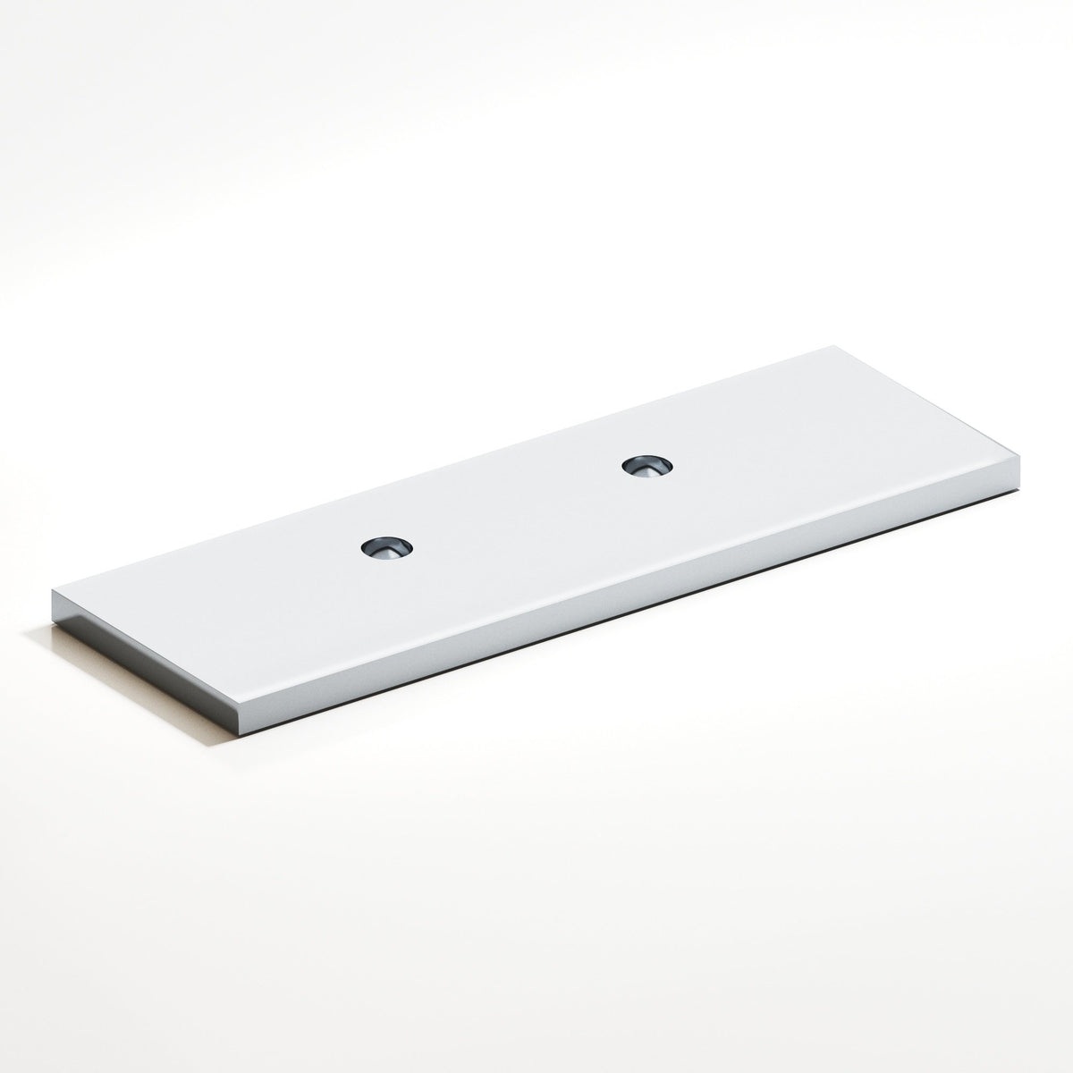 Colonial Bronze 9420 Offset Rectangular Backplate, 1 in Wide, for 420, 457 and 458 Series - Polished Chrome