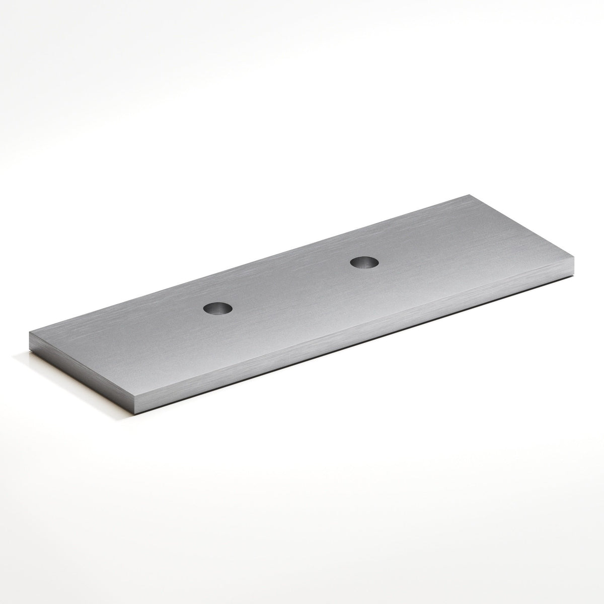 Colonial Bronze 9420 Offset Rectangular Backplate, 1 in Wide, for 420, 457 and 458 Series - Matte Satin Chrome