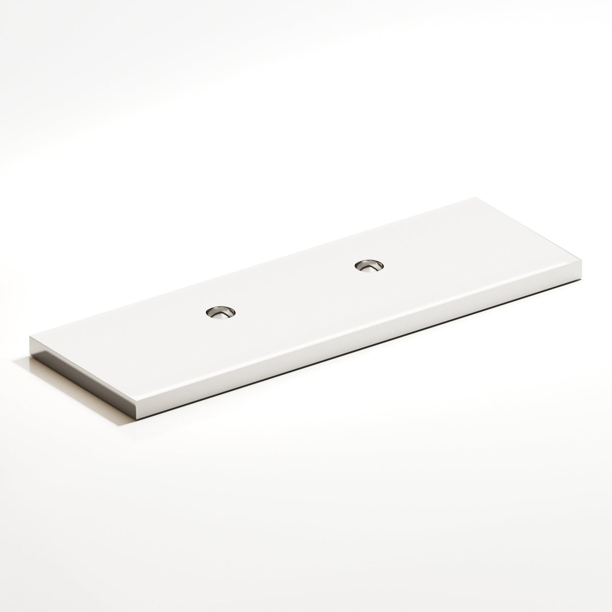 Colonial Bronze 9420 Offset Rectangular Backplate, 1 in Wide, for 420, 457 and 458 Series - Polished Nickel