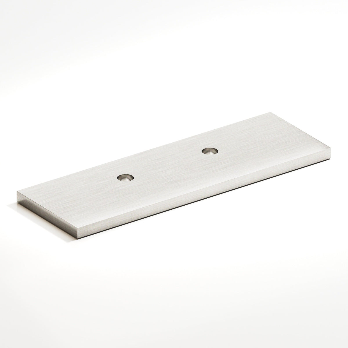 Colonial Bronze 9420 Offset Rectangular Backplate, 1 in Wide, for 420, 457 and 458 Series - Satin Nickel