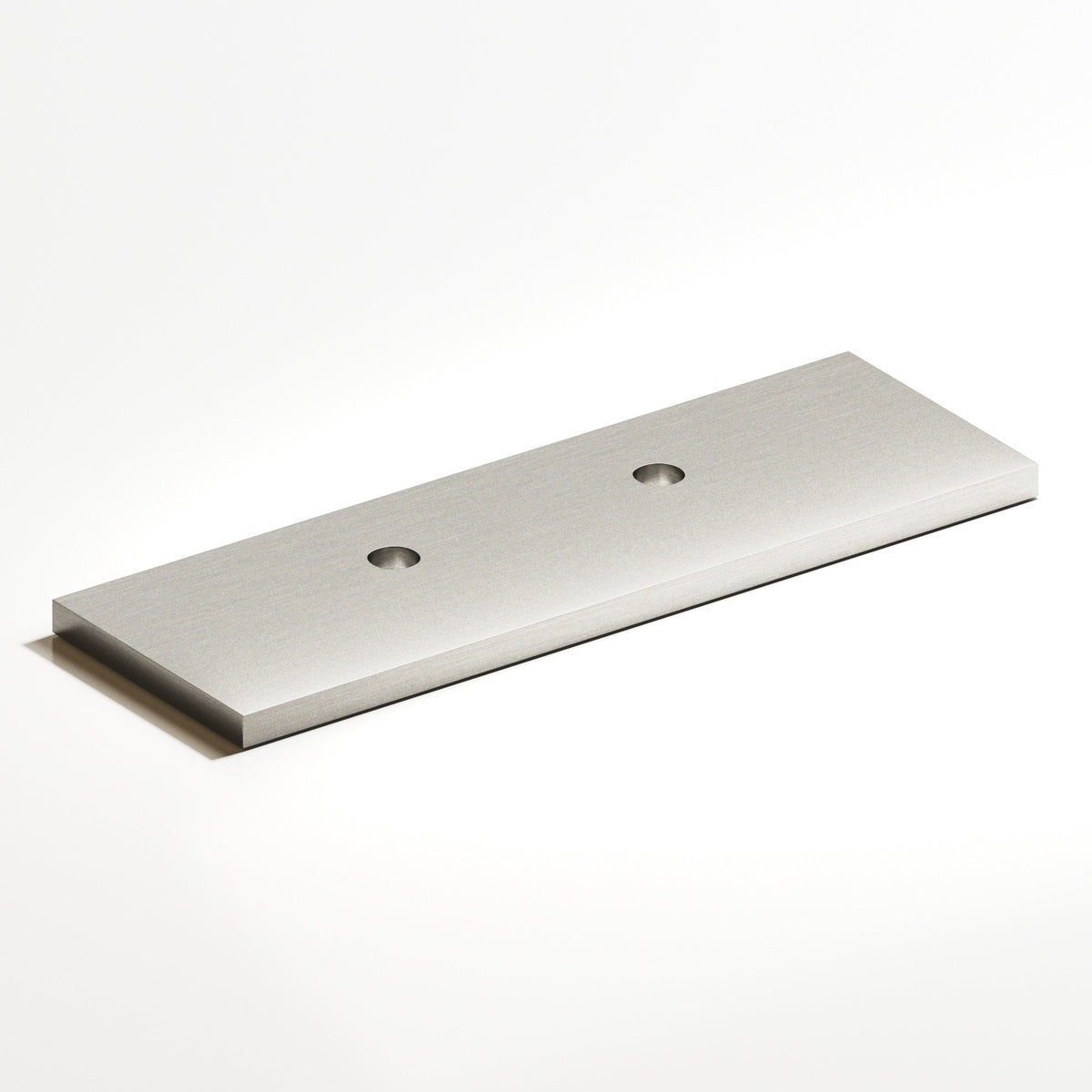 Colonial Bronze 9420 Offset Rectangular Backplate, 1 in Wide, for 420, 457 and 458 Series - Nickel Stainless