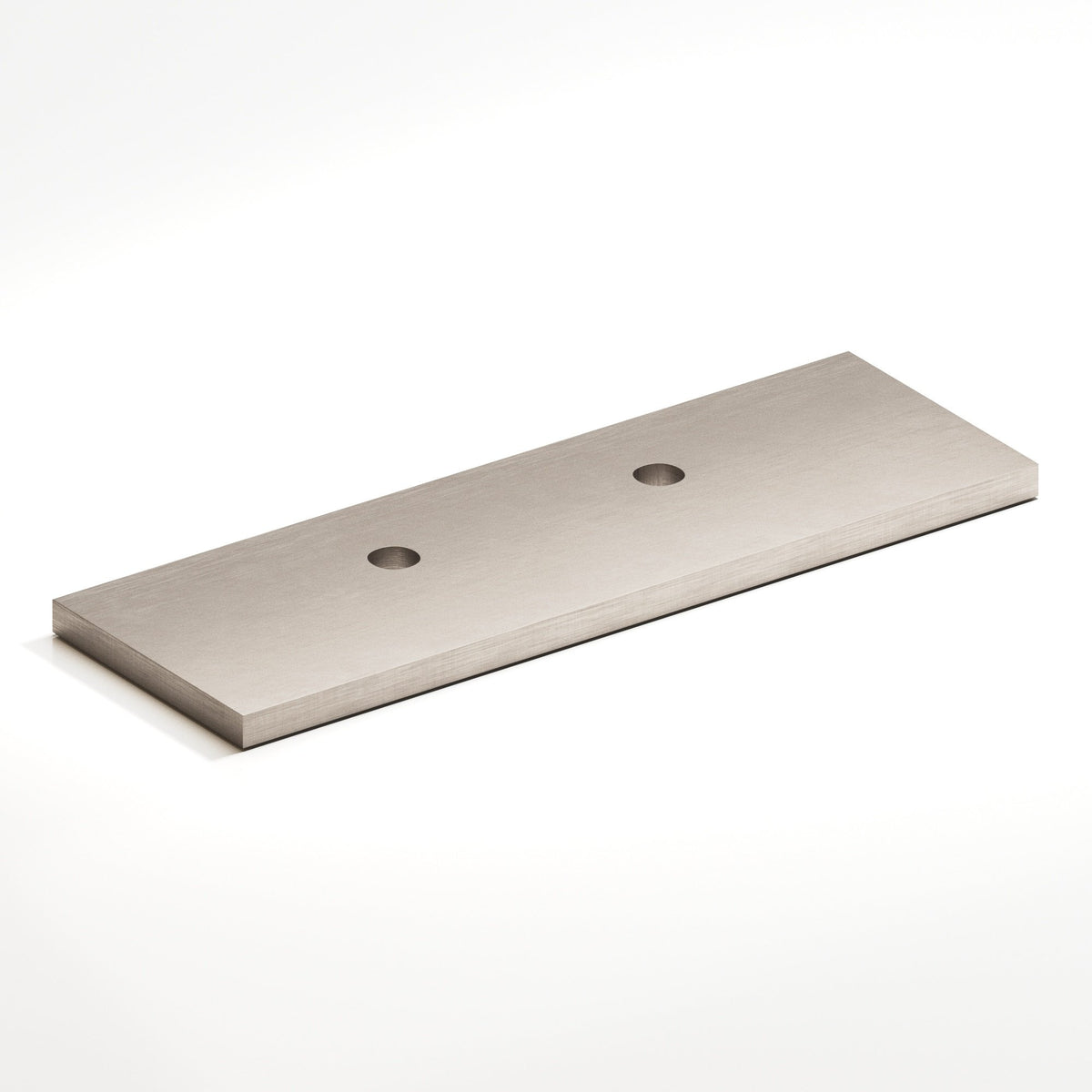 Colonial Bronze 9420 Offset Rectangular Backplate, 1 in Wide, for 420, 457 and 458 Series - Matte Satin Nickel