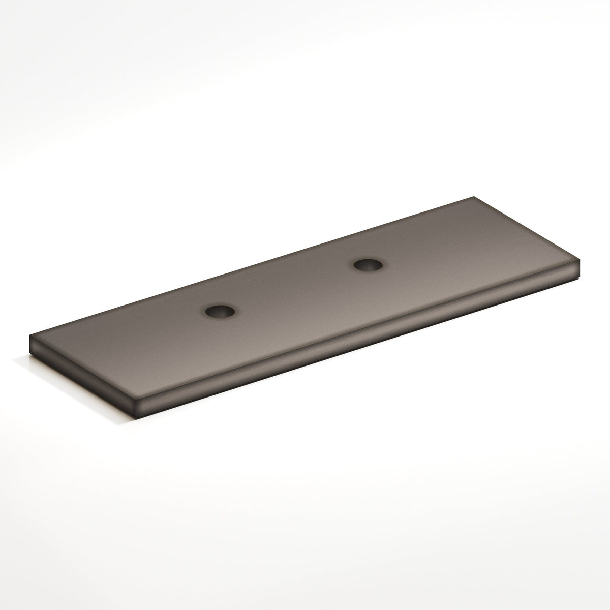 Colonial Bronze 9420 Offset Rectangular Backplate, 1 in Wide, for 420, 457 and 458 Series - Pewter