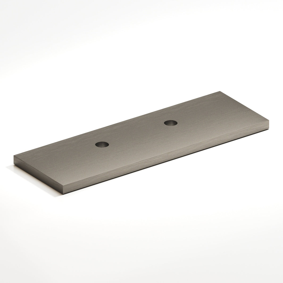 Colonial Bronze 9420 Offset Rectangular Backplate, 1 in Wide, for 420, 457 and 458 Series - Matte Pewter