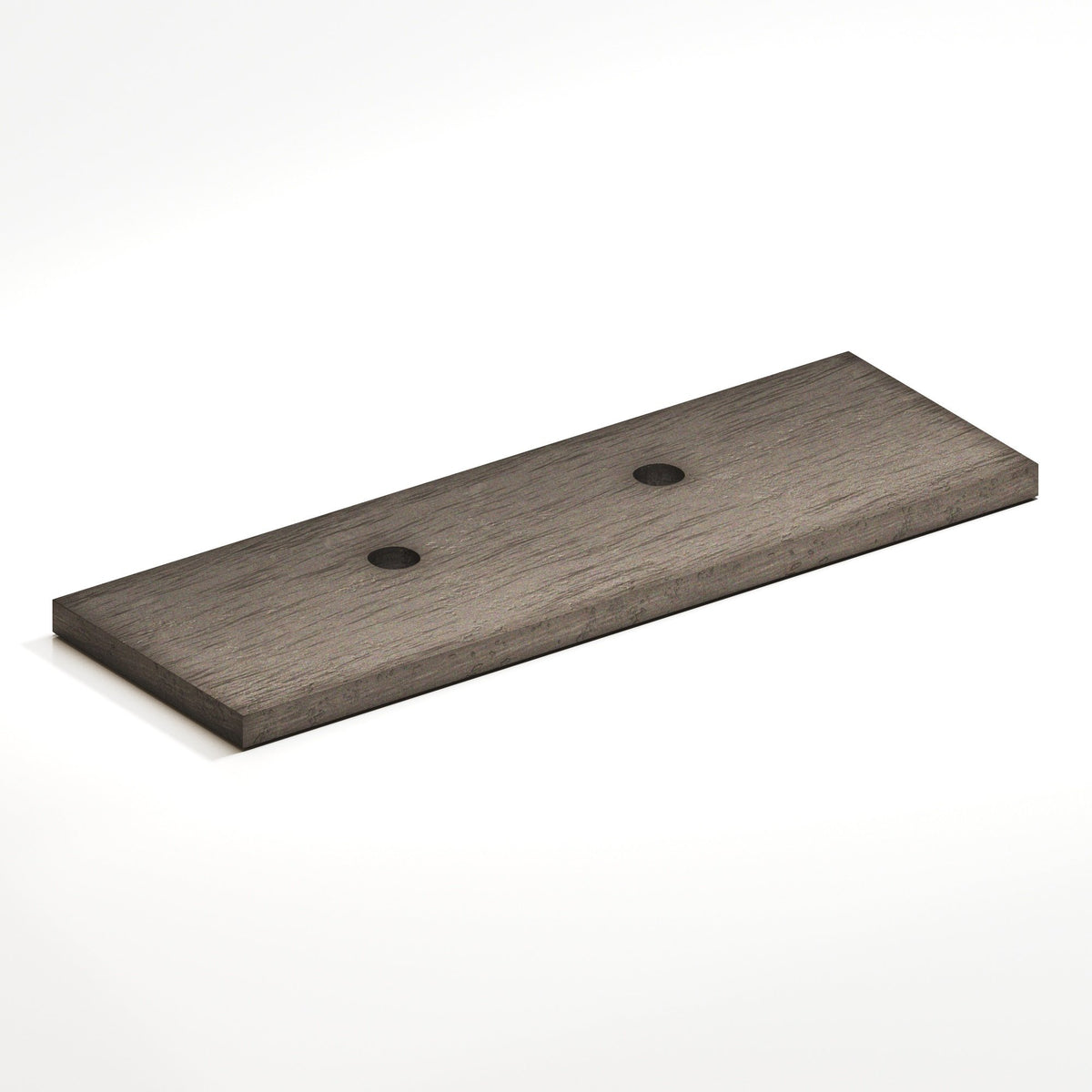 Colonial Bronze 9420 Offset Rectangular Backplate, 1 in Wide, for 420, 457 and 458 Series - Distressed Pewter