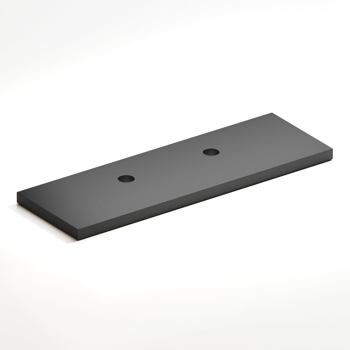 Colonial Bronze 9420 Offset Rectangular Backplate, 1 in Wide, for 420, 457 and 458 Series - Matte Graphite