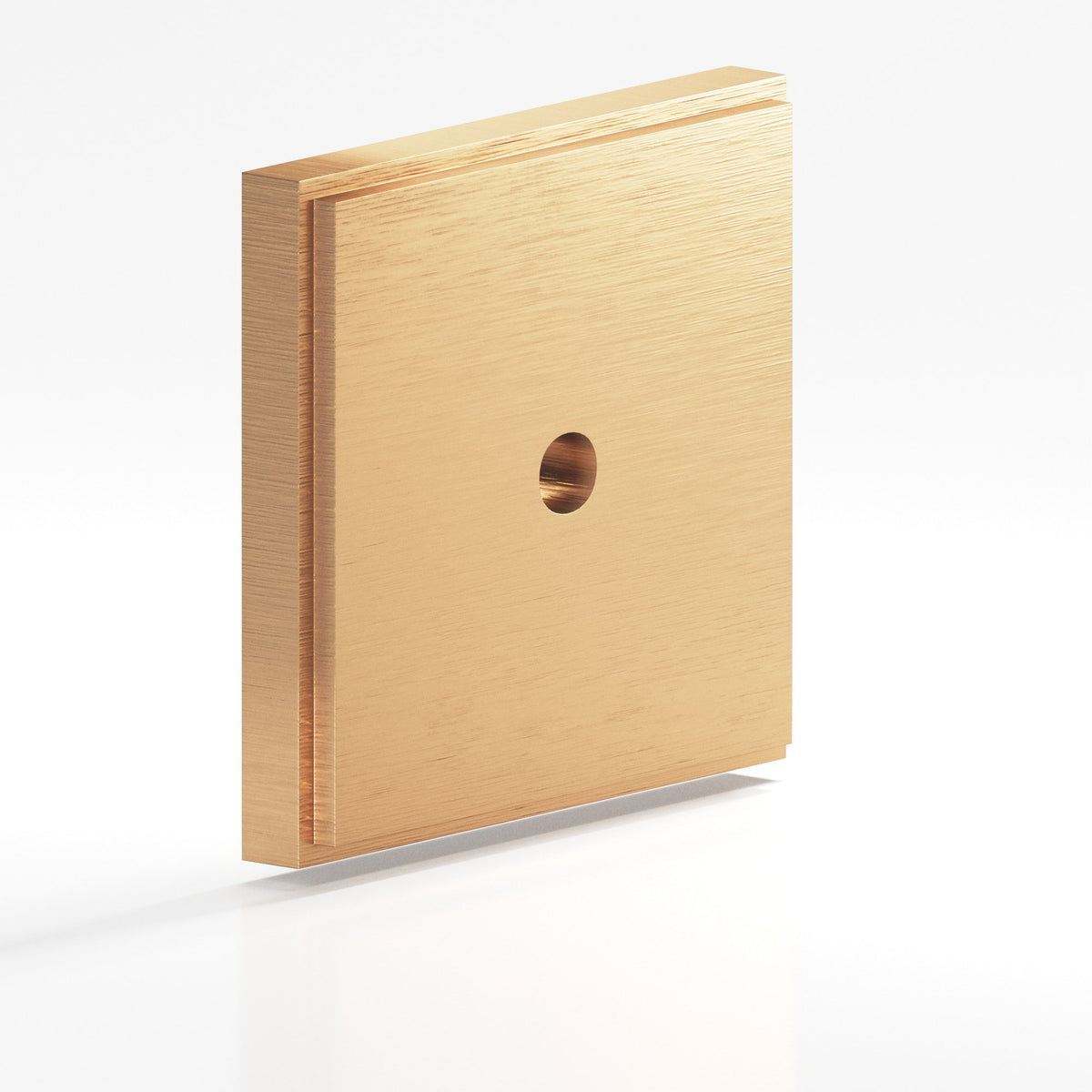 Colonial Bronze 9945 Stepped Square Backplate, 1 in, for 8-32 Screw - Matte Satin Bronze