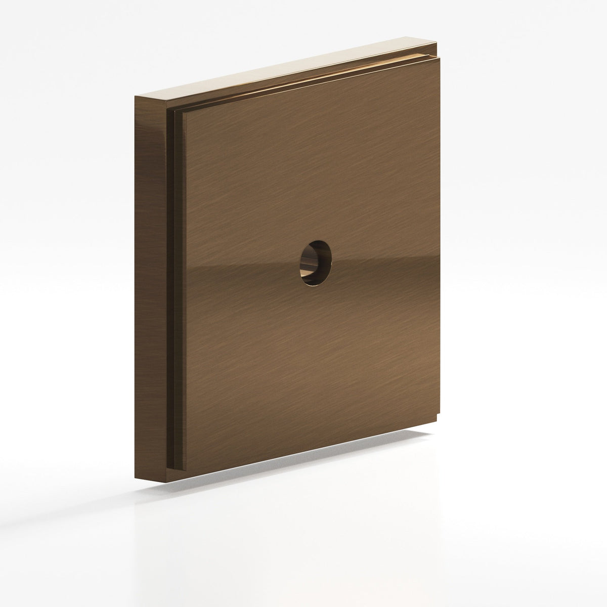 Colonial Bronze 9625 Stepped Square Backplate, 1-3/4 in, for 8-32 Screw - Light Statuary Bronze