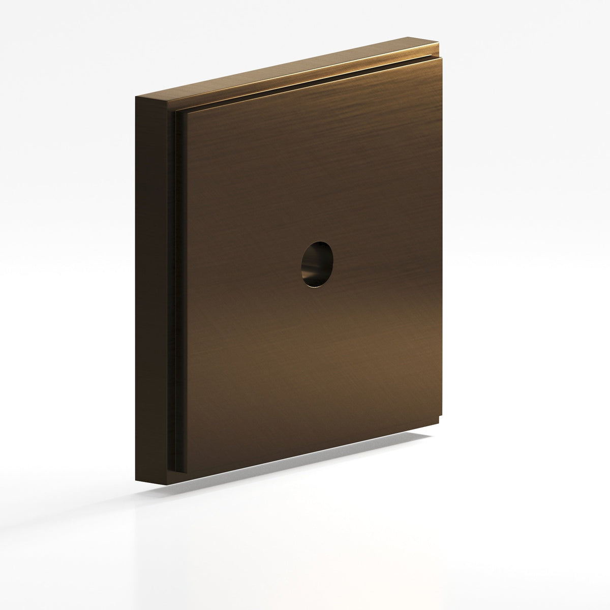 Colonial Bronze 9623 Stepped Square Backplate, 1-1/4 in, for 8-32 Screw - Oil Rubbed Bronze