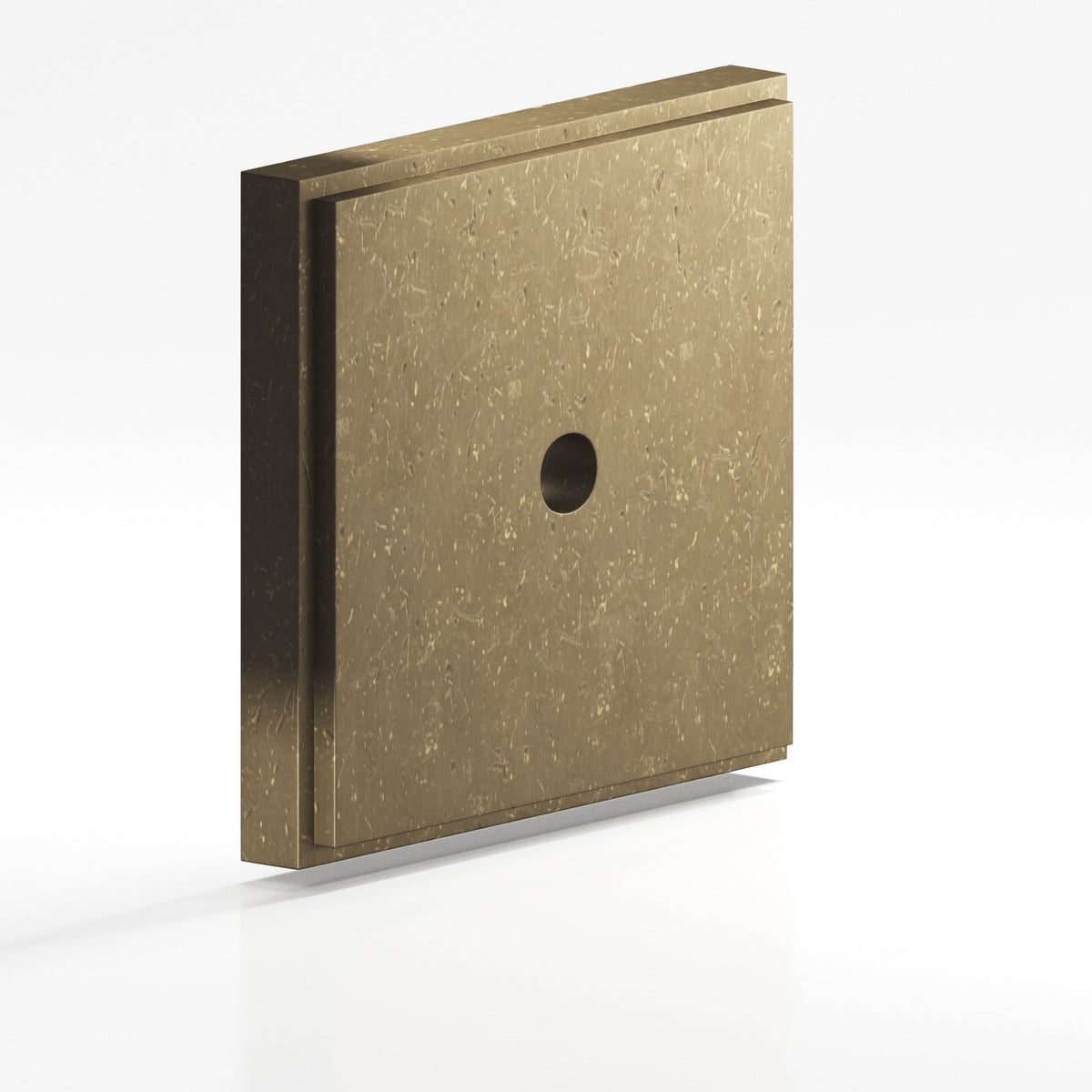 Colonial Bronze 9945 Stepped Square Backplate, 1 in, for 8-32 Screw - Distressed Oil Rubbed Bronze