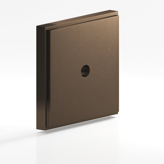 Colonial Bronze 9945 Stepped Square Backplate, 1 in, for 8-32 Screw