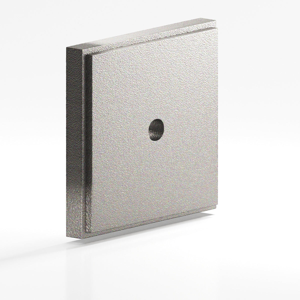Colonial Bronze 9945 Stepped Square Backplate, 1 in, for 8-32 Screw - Frost Nickel™