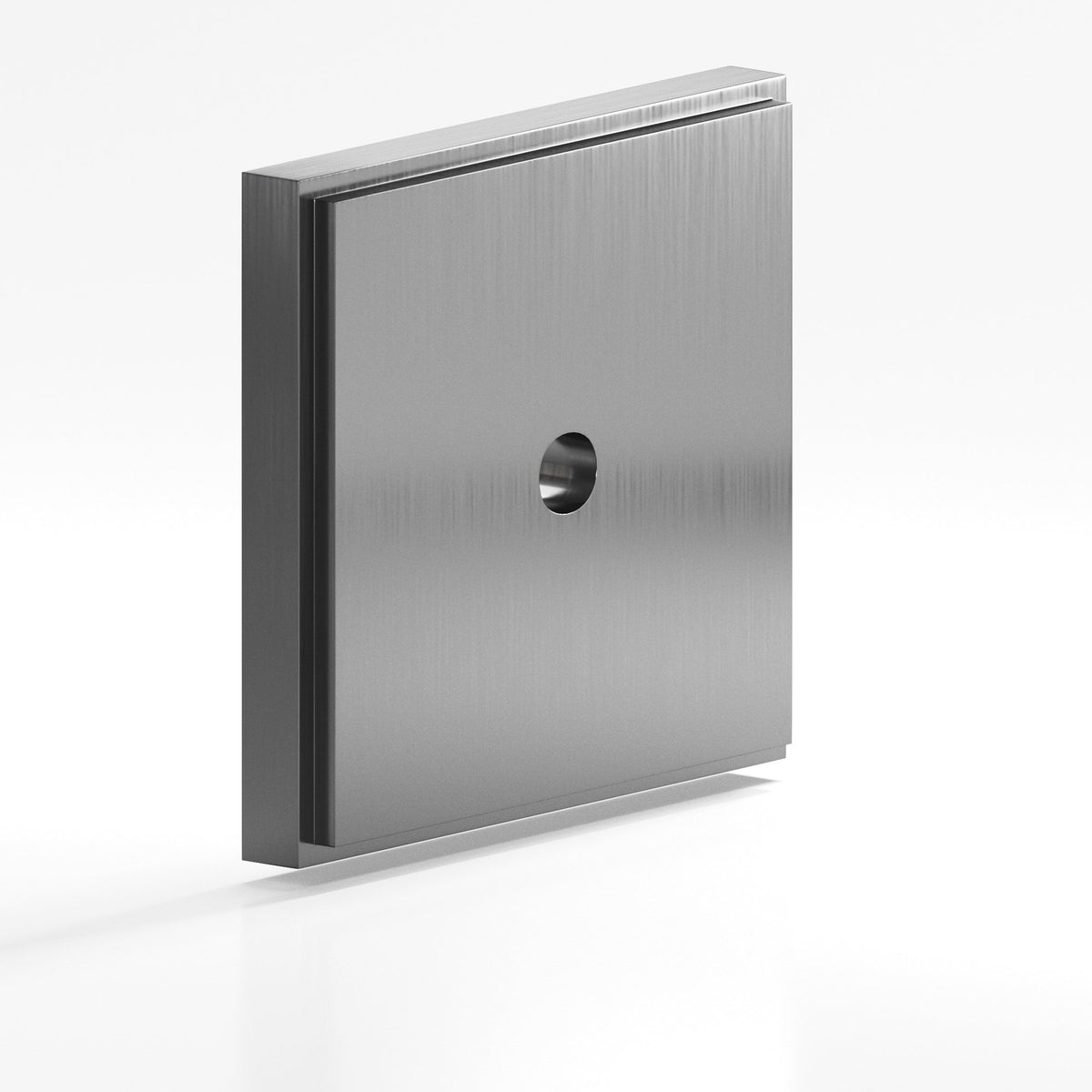 Colonial Bronze 9945 Stepped Square Backplate, 1 in, for 8-32 Screw - Graphite