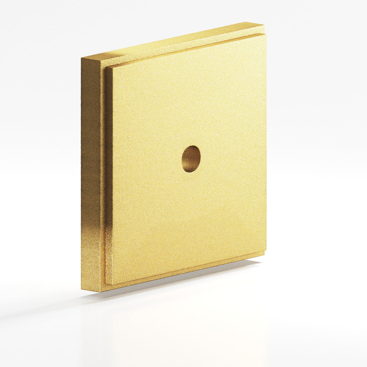 Colonial Bronze 9945 Stepped Square Backplate, 1 in, for 8-32 Screw - Frost Brass™