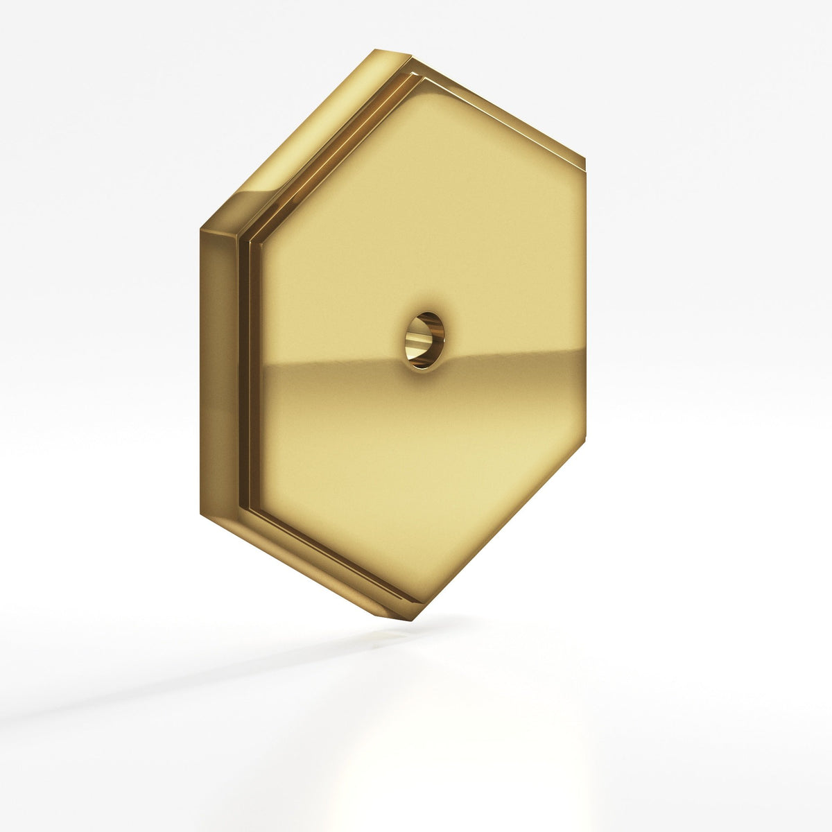 Colonial Bronze 9626 Stepped Hexagonal Backplate, 1-1/4 in, for 8-32 Screw - Antique Bronze