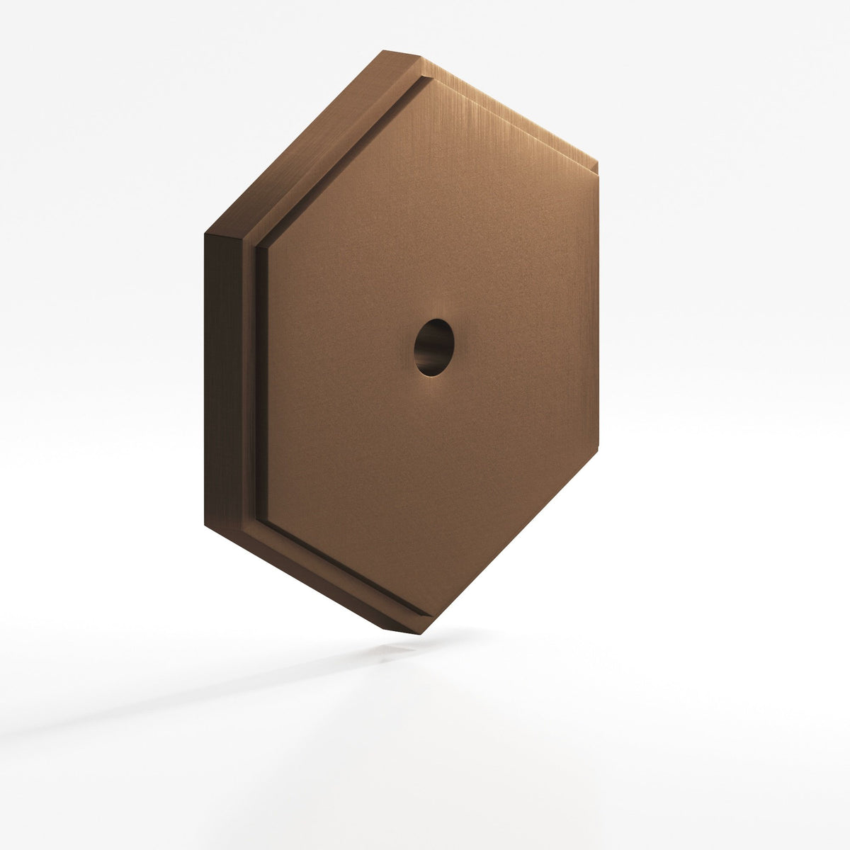 Colonial Bronze 9627 Stepped Hexagonal Backplate, 1-1/2 in, for 8-32 Screw - Matte Oil Rubbed Bronze