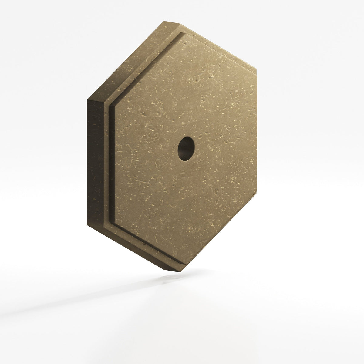 Colonial Bronze 9626 Stepped Hexagonal Backplate, 1-1/4 in, for 8-32 Screw - Distressed Oil Rubbed Bronze