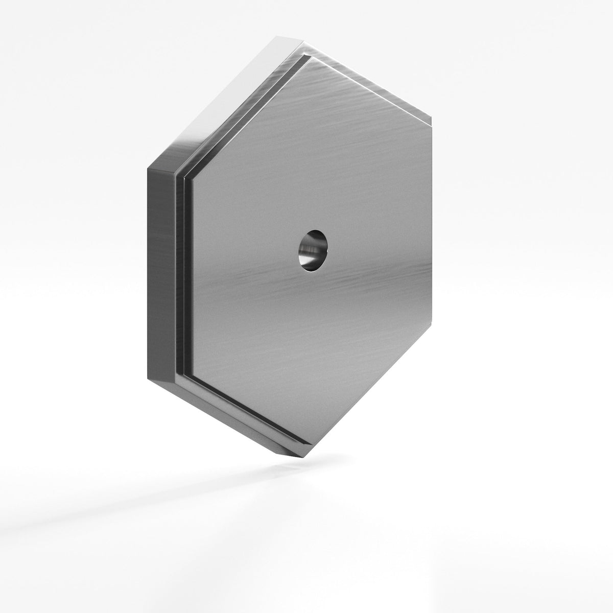 Colonial Bronze 9626 Stepped Hexagonal Backplate, 1-1/4 in, for 8-32 Screw - Graphite