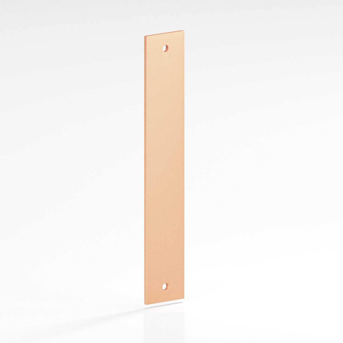Colonial Bronze 9745 Rectangular Backplate, 3/4 in Wide, for 1/4-20 Screws - Matte Satin Copper