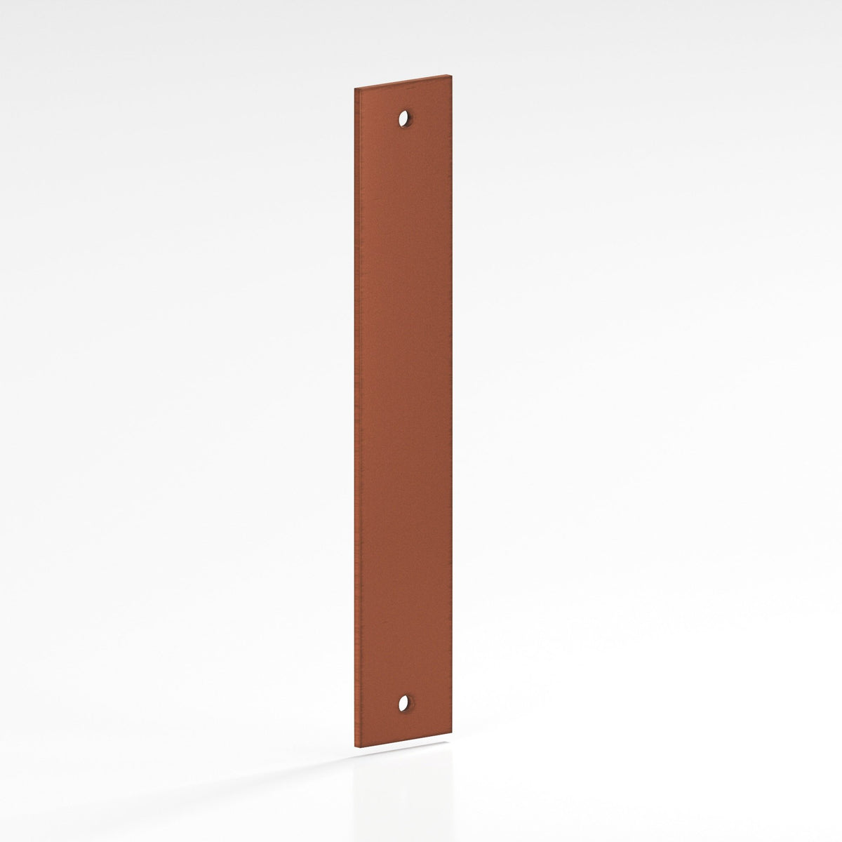 Colonial Bronze 9844 Rectangular Backplate, 1-1/2 in Wide, for 1/4-20 Screws - Matte Antique Copper