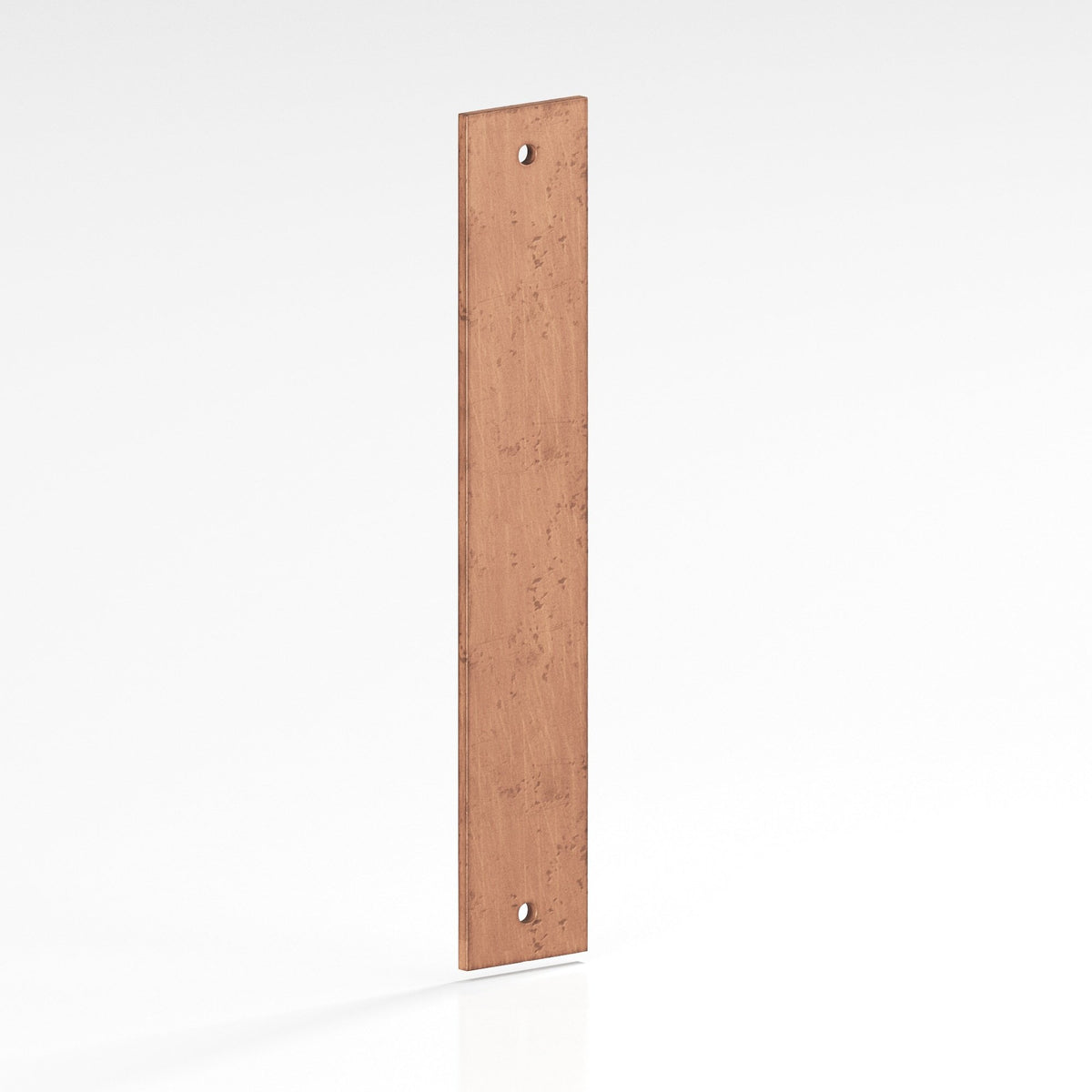 Colonial Bronze 9843 Rectangular Backplate, 2 in Wide, for 1/4-20 Screws - Distressed Antique Copper