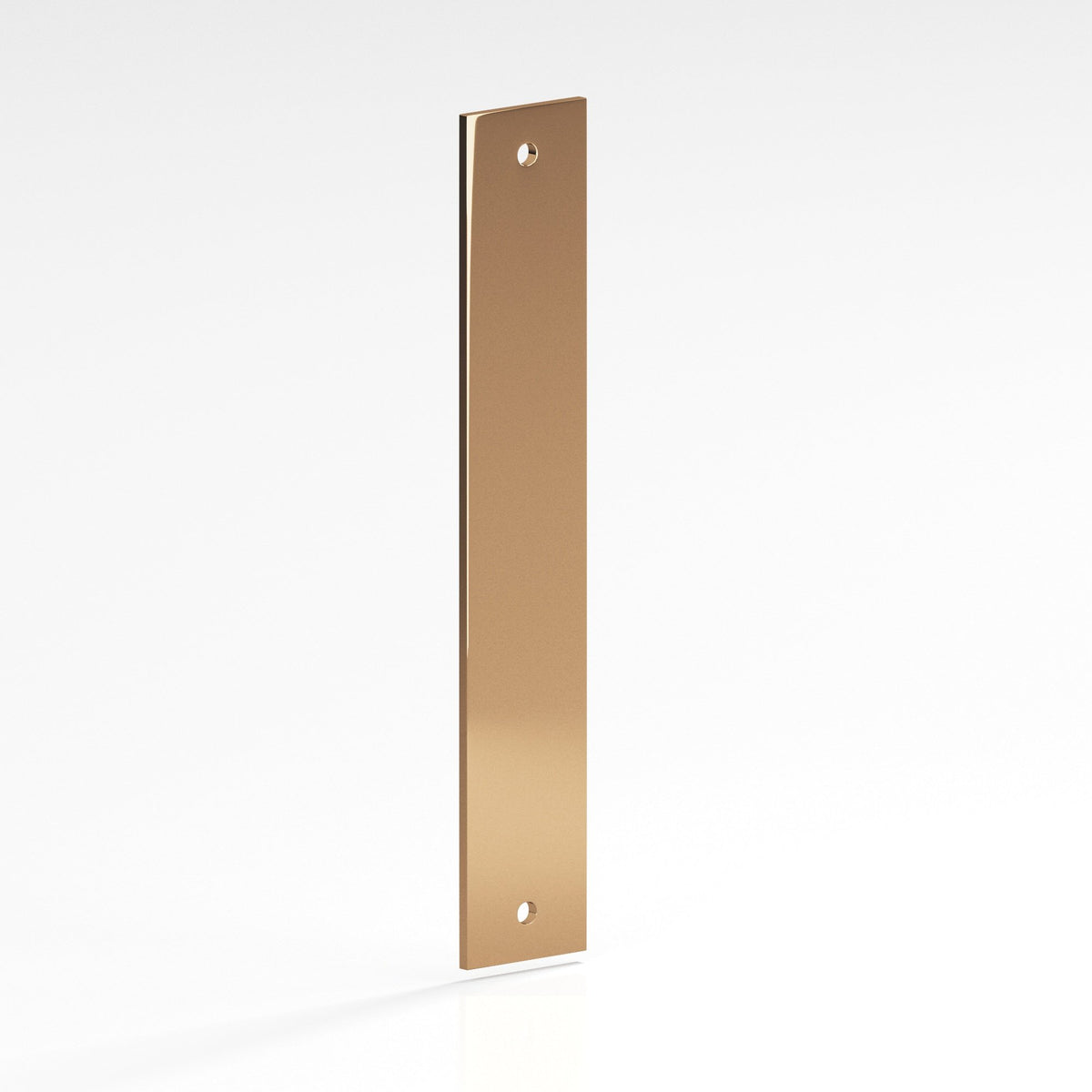 Colonial Bronze 9843 Rectangular Backplate, 2 in Wide, for 1/4-20 Screws - Polished Bronze