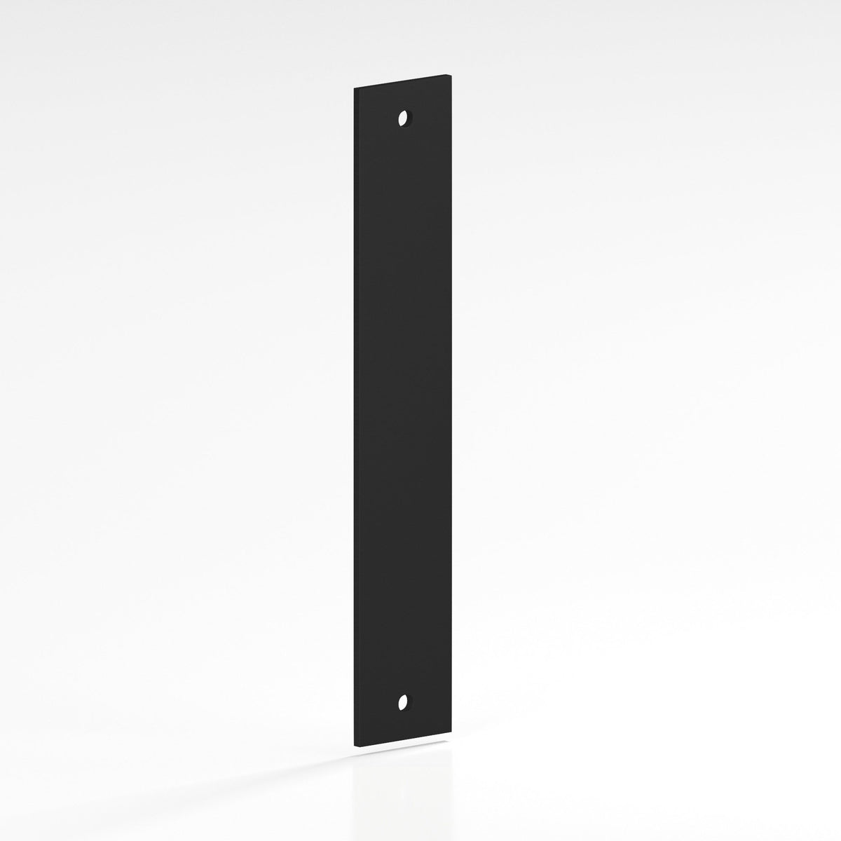 Colonial Bronze 9844 Rectangular Backplate, 1-1/2 in Wide, for 1/4-20 Screws - Matte Satin Black