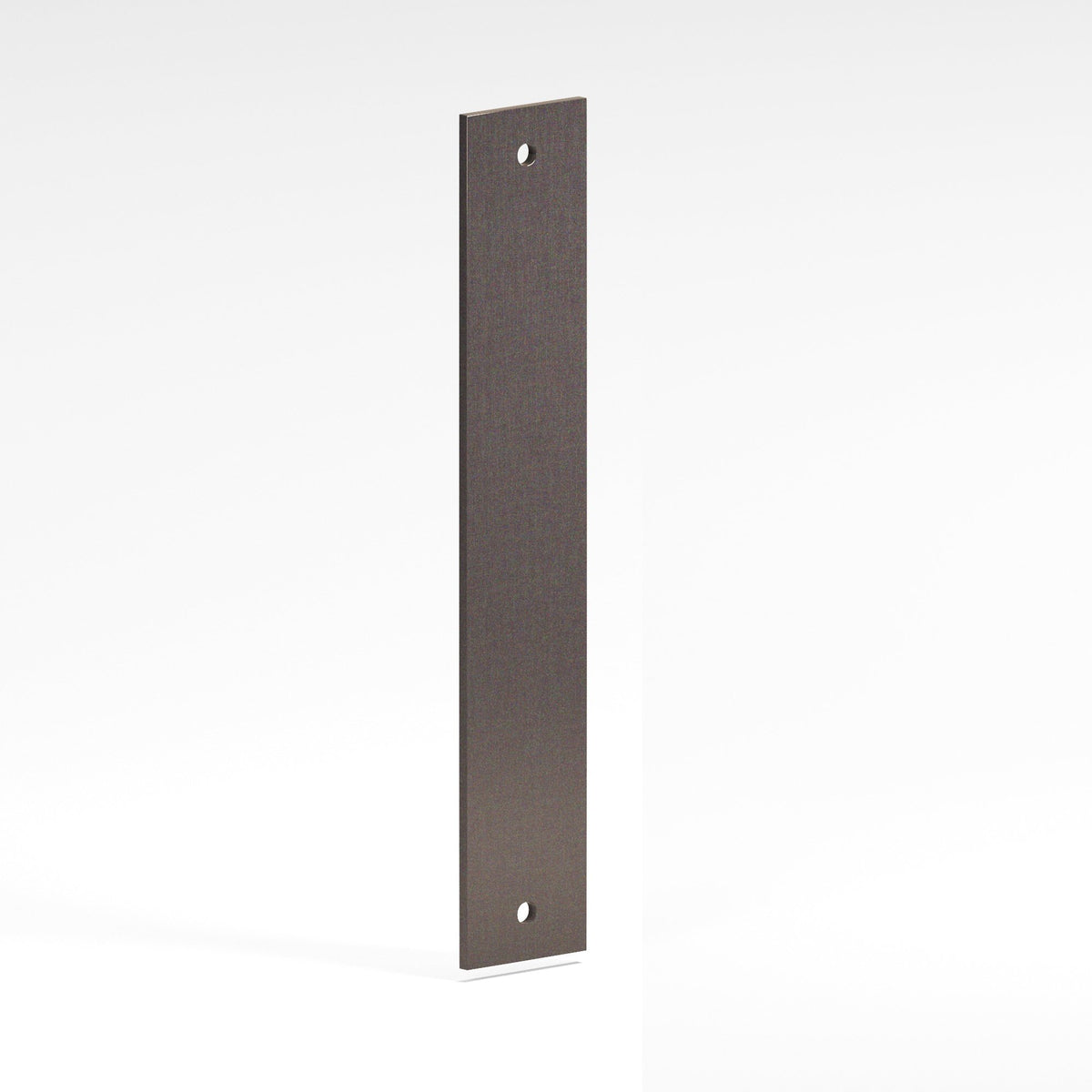 Colonial Bronze 9745 Rectangular Backplate, 3/4 in Wide, for 1/4-20 Screws - Dark Statuary Bronze