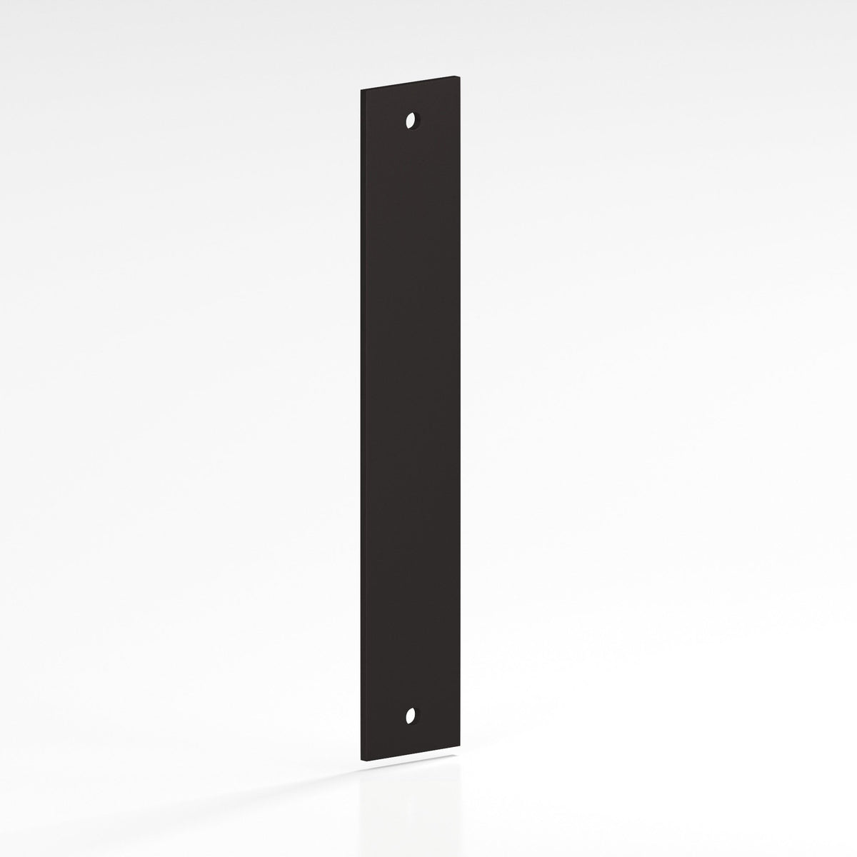 Colonial Bronze 9843 Rectangular Backplate, 2 in Wide, for 1/4-20 Screws - Matte Dark Statuary Bronze