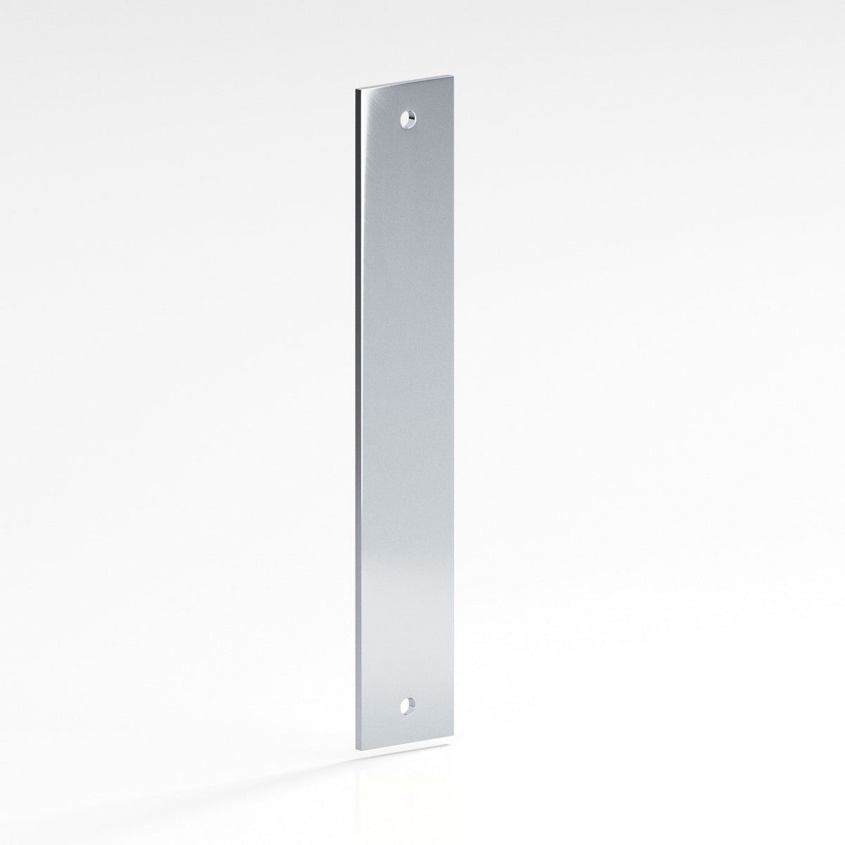 Colonial Bronze 9745 Rectangular Backplate, 3/4 in Wide, for 1/4-20 Screws - Polished Chrome