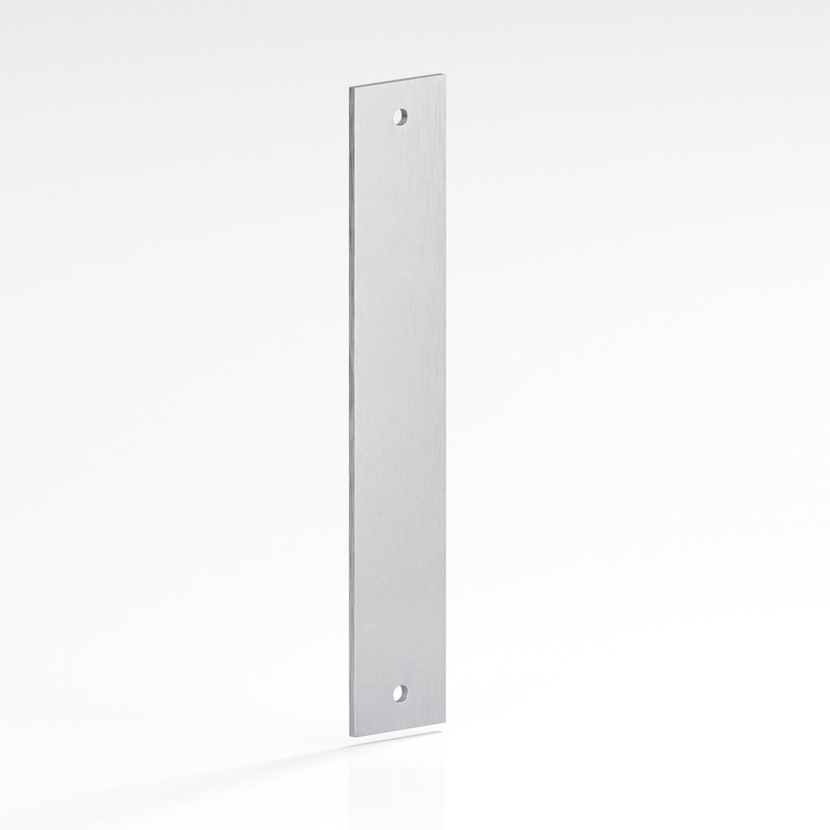 Colonial Bronze 9745 Rectangular Backplate, 3/4 in Wide, for 1/4-20 Screws - Matte Satin Chrome