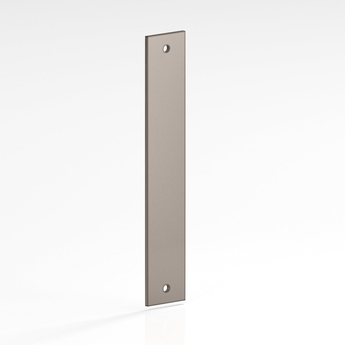 Colonial Bronze 9745 Rectangular Backplate, 3/4 in Wide, for 1/4-20 Screws - Pewter