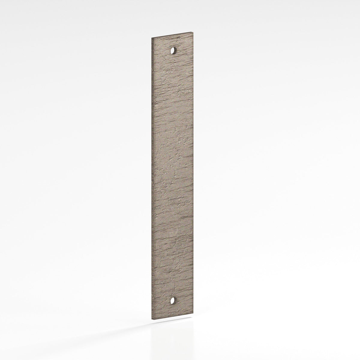 Colonial Bronze 9745 Rectangular Backplate, 3/4 in Wide, for 1/4-20 Screws - Distressed Pewter