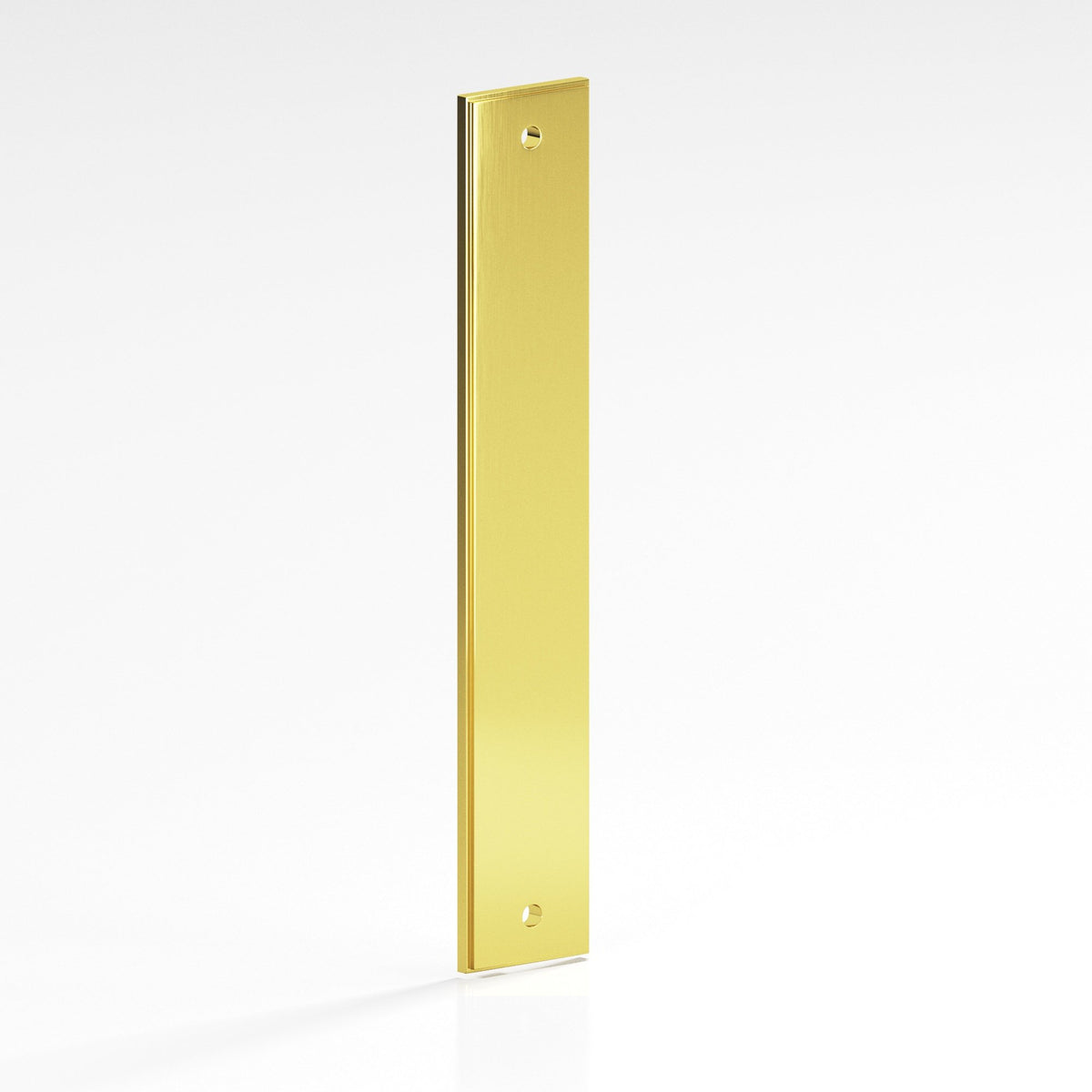 Colonial Bronze 9943 Stepped Rectangular Backplate, 2 in Wide, for 1/4-20 Screws - French Gold