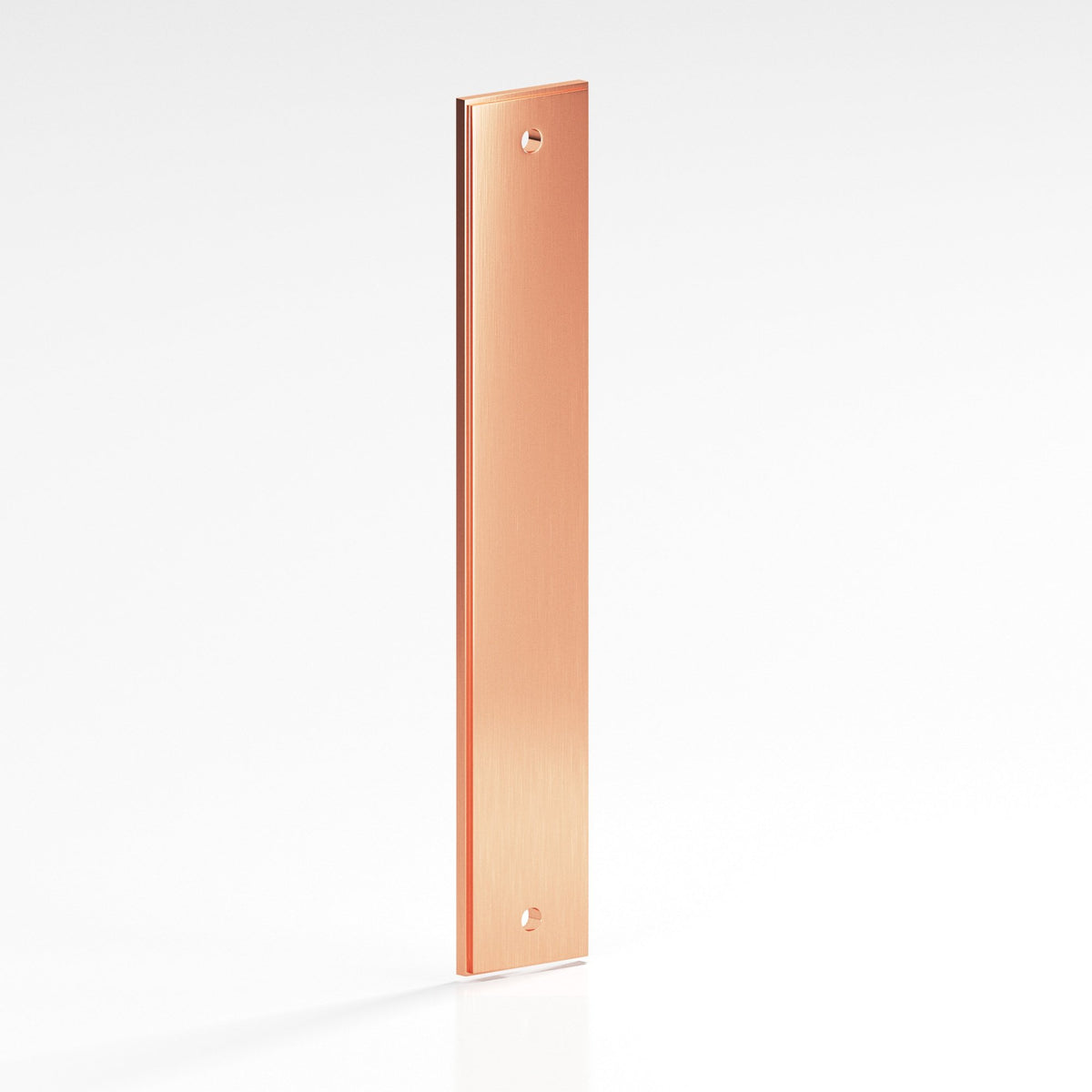 Colonial Bronze 9845 Stepped Rectangular Backplate, 3/4 in Wide, for 1/4-20 Screws - Satin Copper