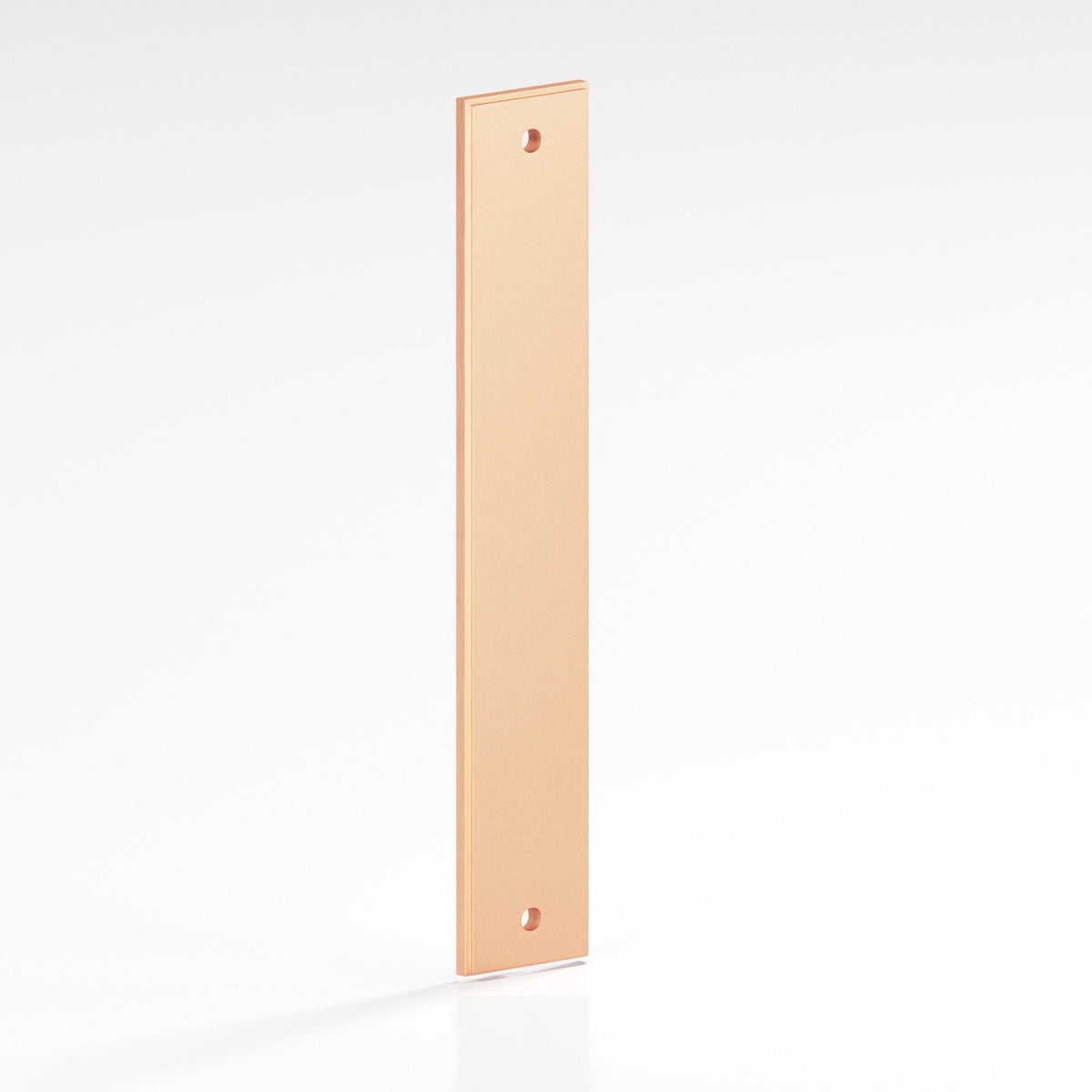 Colonial Bronze 9943 Stepped Rectangular Backplate, 2 in Wide, for 1/4-20 Screws - Matte Satin Copper