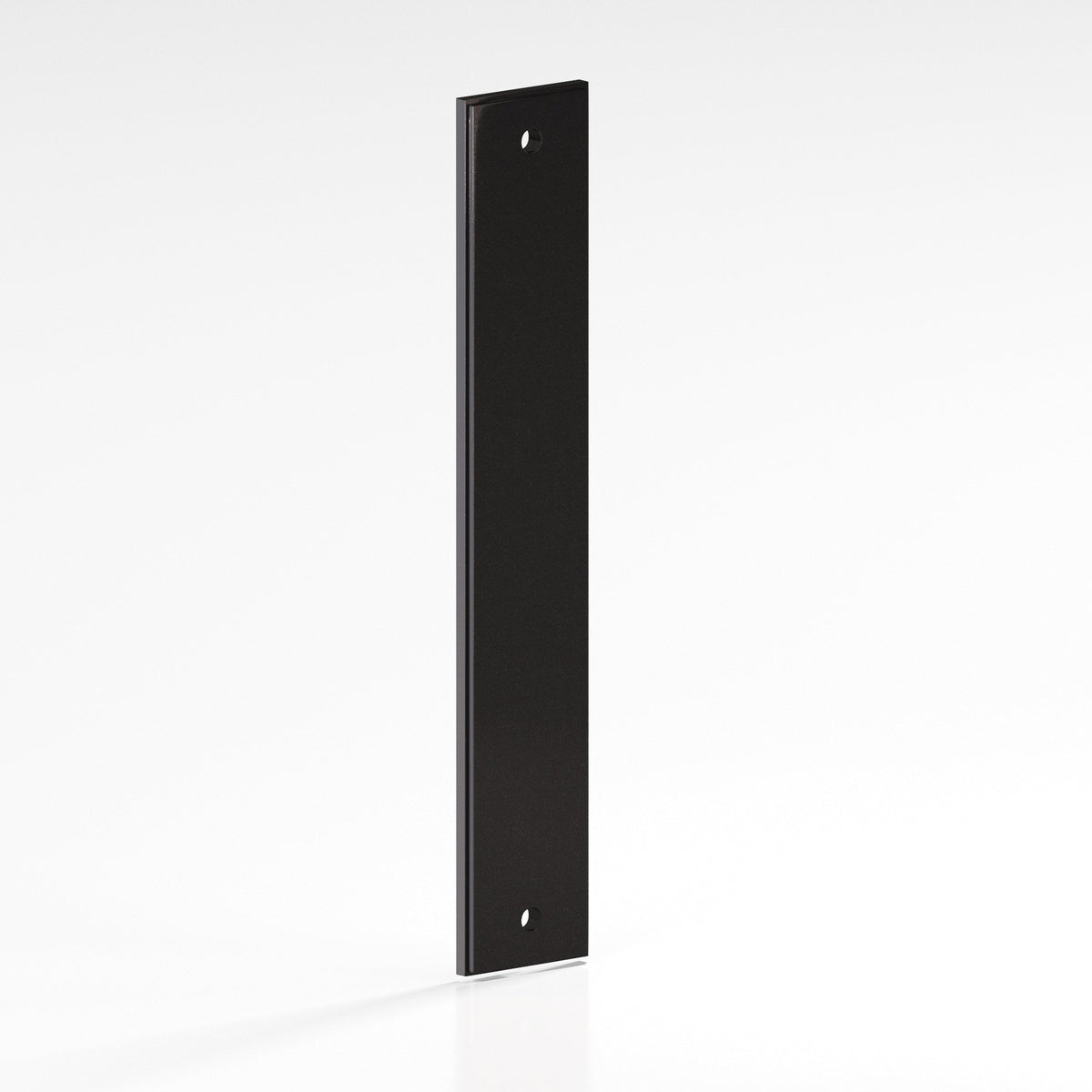 Colonial Bronze 9943 Stepped Rectangular Backplate, 2 in Wide, for 1/4-20 Screws - Satin Black